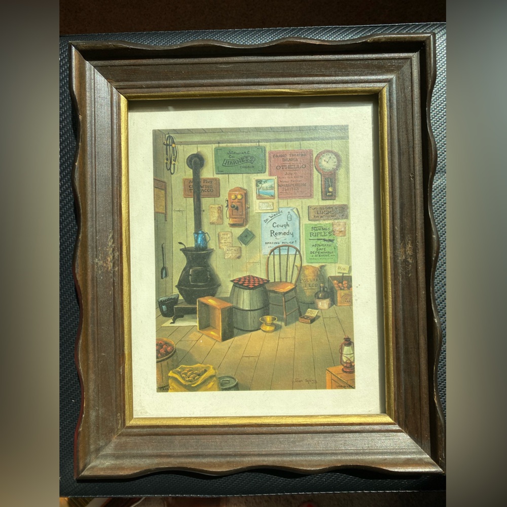 Vintage Framed Kitchen Art Print